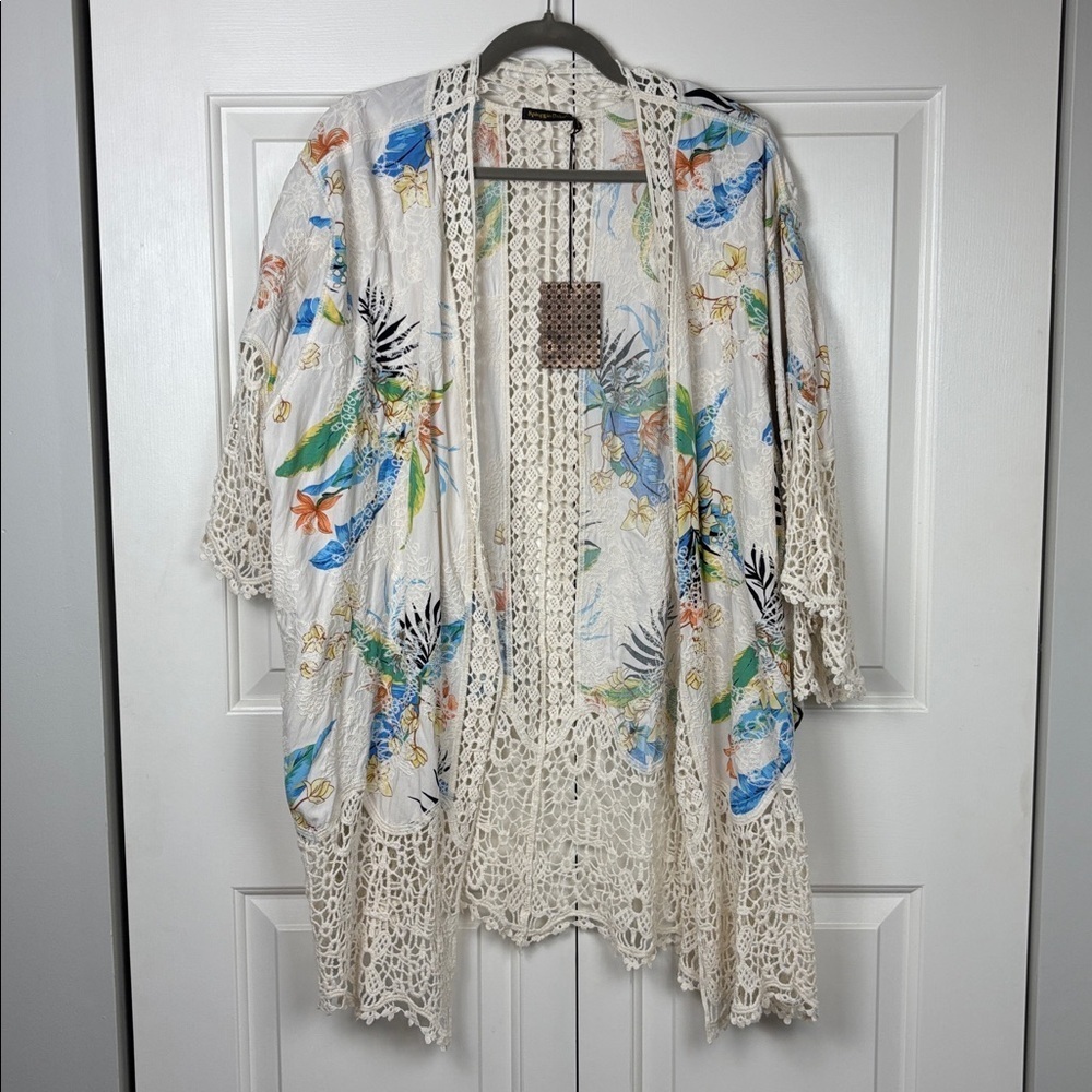 NWT Spiaggia Dolce Floral Lace Cover Up - S